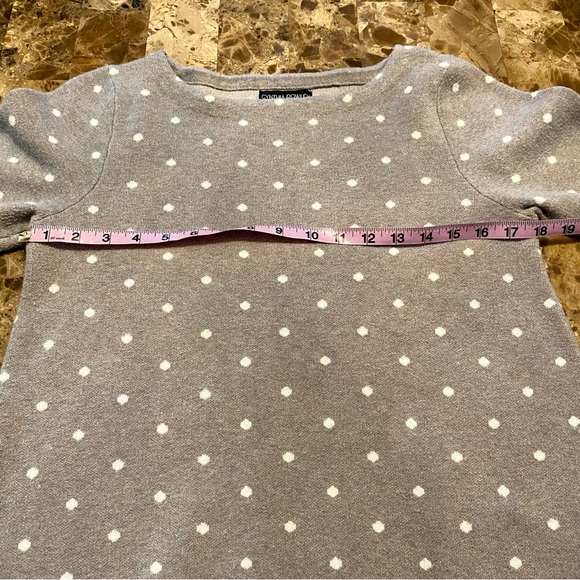 Cynthia Rowley gray polka dot sweater S - Picture 6 of 6